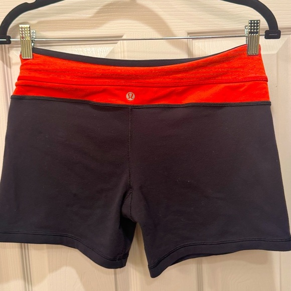 lululemon athletica Black and Red Reversible Shorts - Picture 1 of 6
